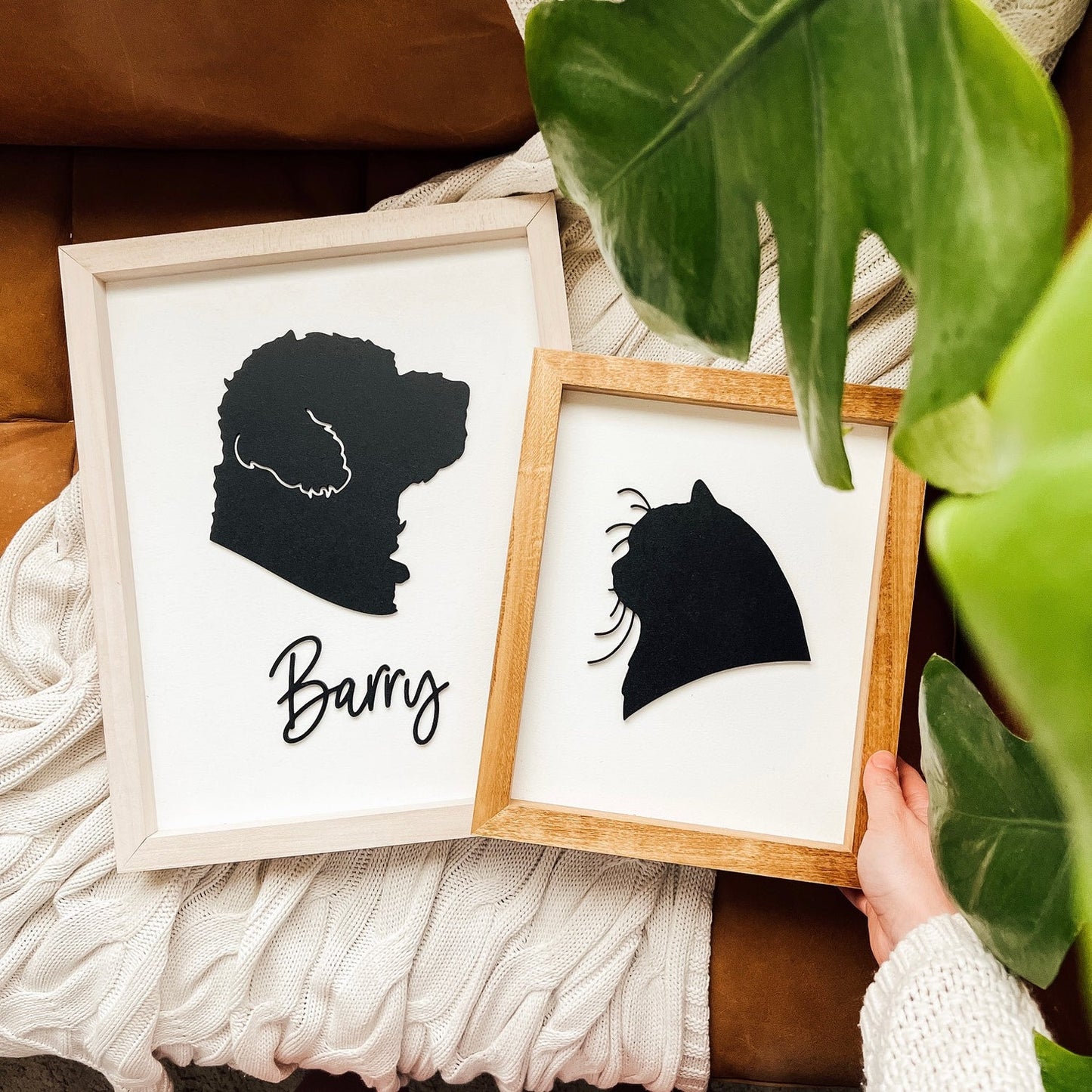 Silhouette des Tierischen Freundes - Kunstwerk